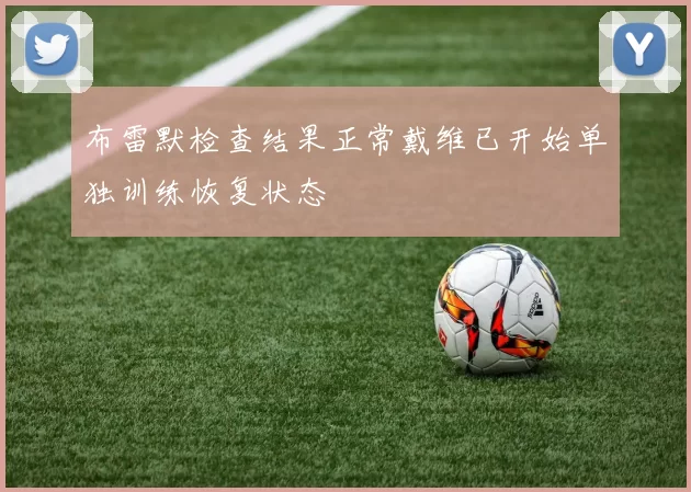 布雷默检查结果正常戴维已开始单独训练恢复状态